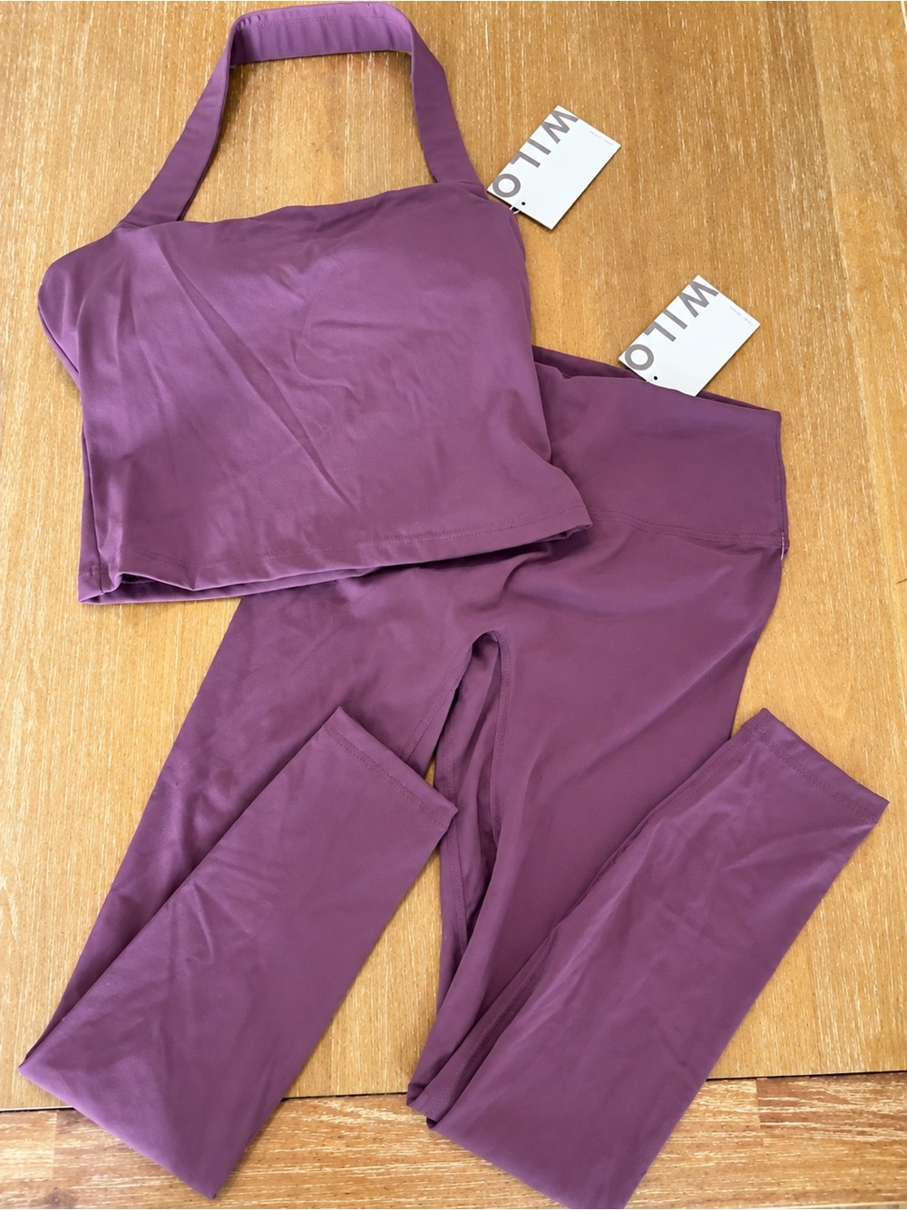 NWT Wilo The Label 2 Pc Halter Top/ Legging set S